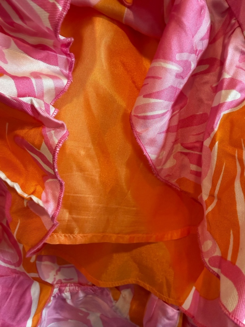 Lilly Pulitzer Tiernan Silk Hotty Pink Fan Dance Flamingo Strapless Dress - 8 - Picture 5 of 8